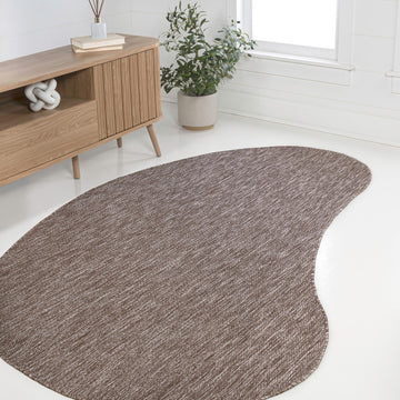 Evan Modern Rustic Organic Curve Indoor/Outdoor Area Rug